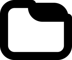 Office Folder Outline Svg Vector, Free Vectors File